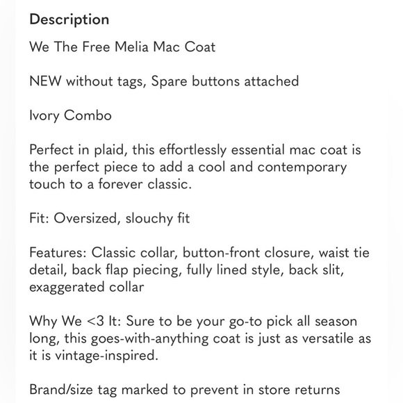 Free People Striped White Trench Coat
